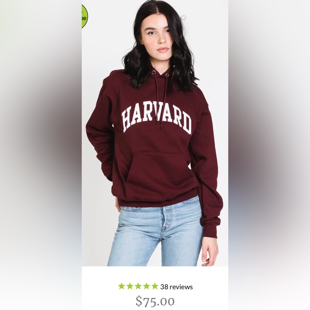 Harvard hoodie with kangaroo pouch